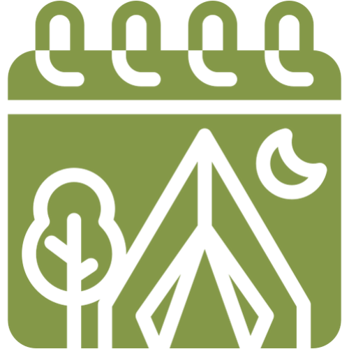 Outdoor camping schedule illustration