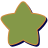 Simple green star graphic design